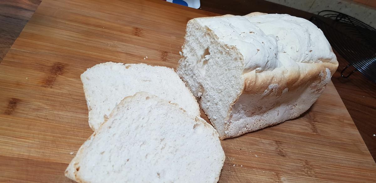 Pan sin gluten en panificadora