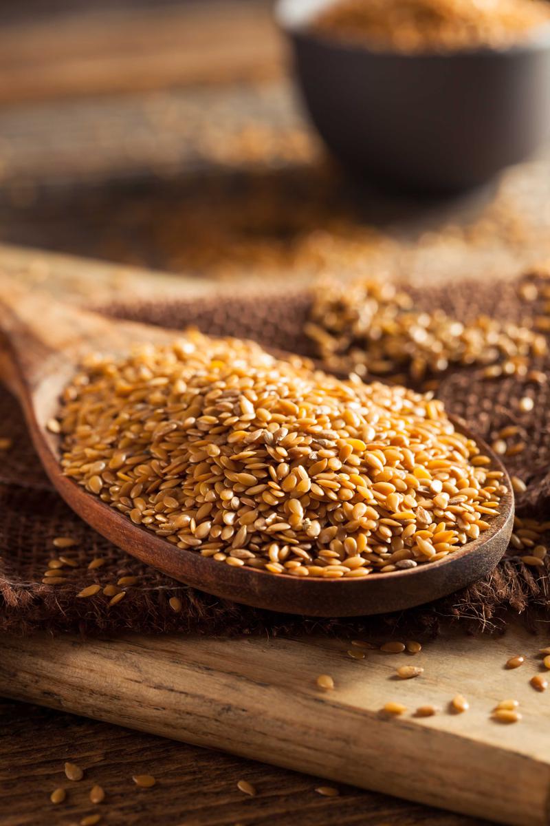 Semillas de lino doradas