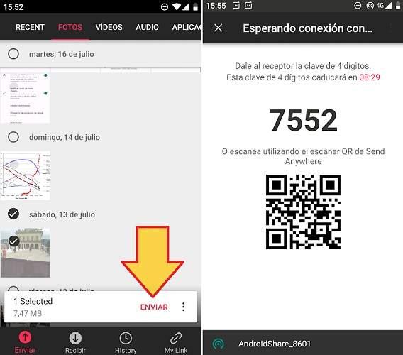 Como compartir archivos pesados en Android con WiFi Direct