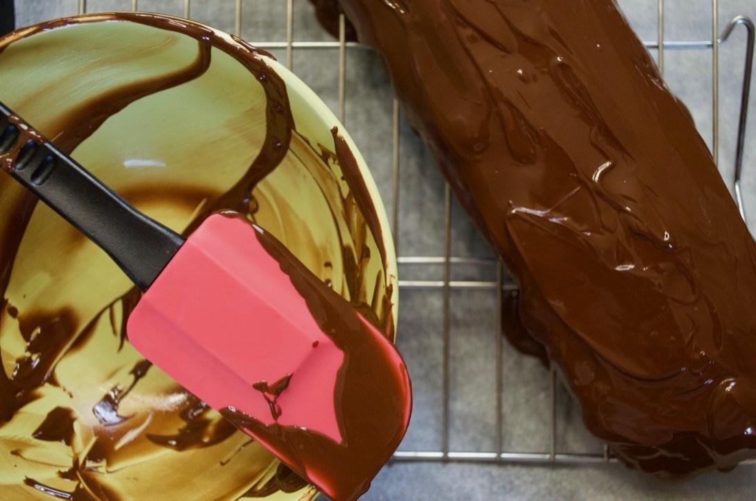 Rollo de chocolate y vainilla 