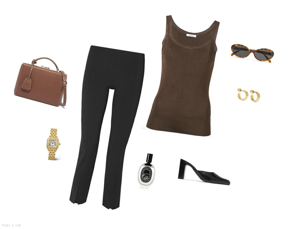 Trini | The Row leggings Max Mara top