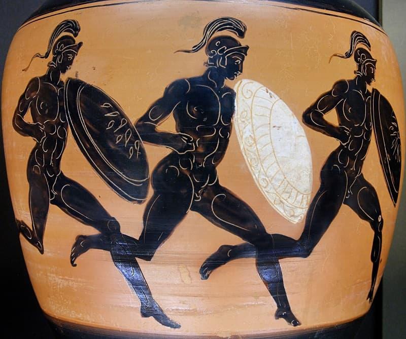 Deportes olímpicos de la antigüedad: hoplite