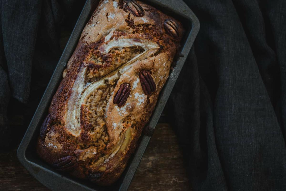 receta de banana bread esponjoso