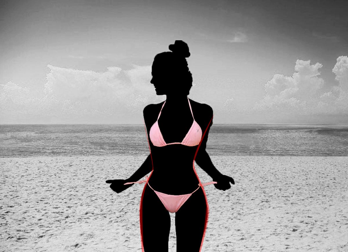 figura reloj de arena mujer