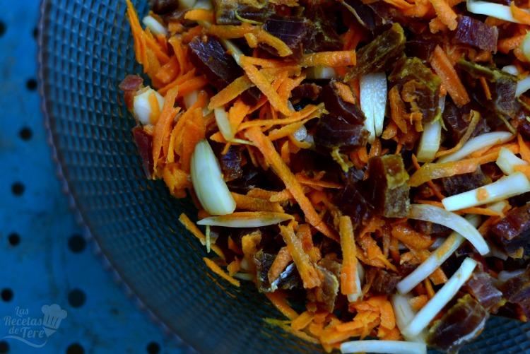 Deliciosa ensalada veraniega de mojama