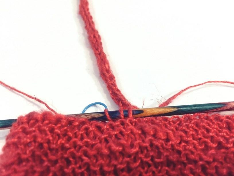 levantando puntos para tirante