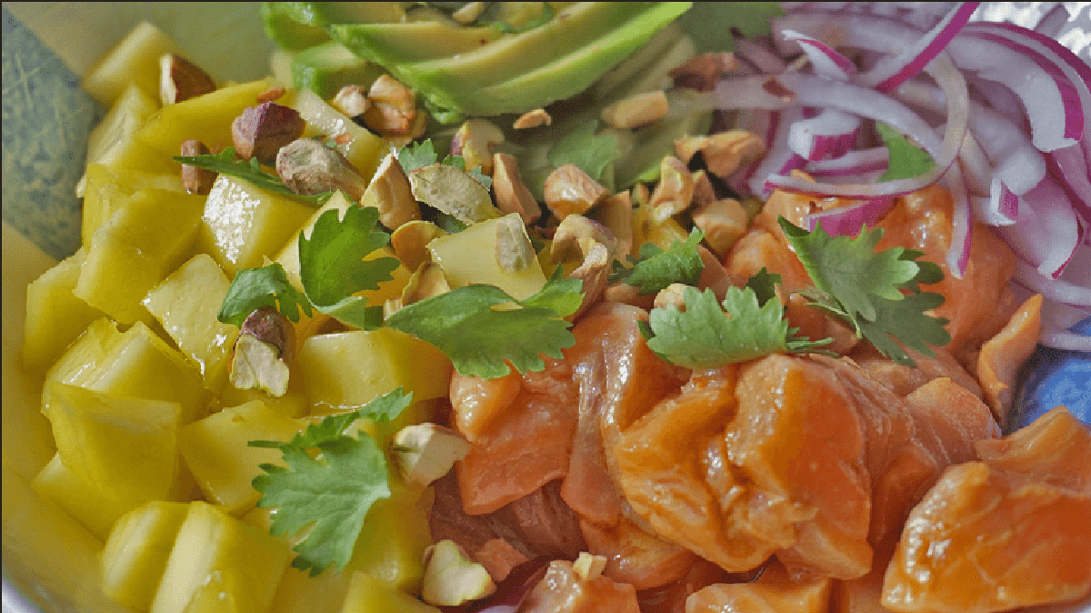 CEVICHE DE SALMON Y MANGO