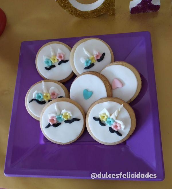 galletas fondant unicornio