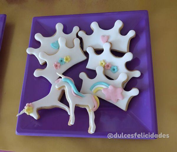 galletas fondant unicornio Cumpleaños de unicornios