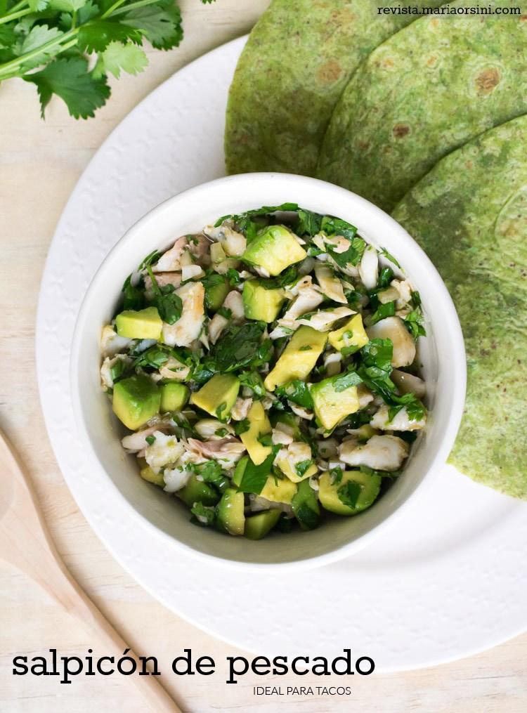 Receta de salpicón de pescado en Maria Orsini