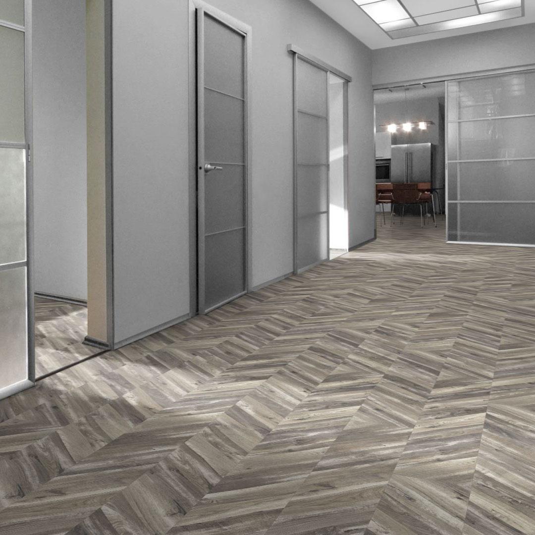 Suelo laminado oficina