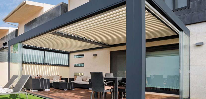 Pergola en el jard&iacute;n