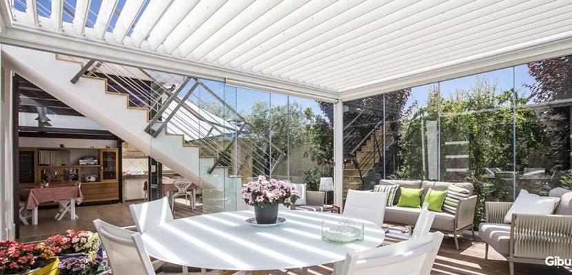 P&eacute;rgola en la terraza