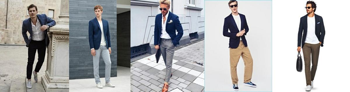 Formas de combinar un Blazer Azul Marino de Hombre