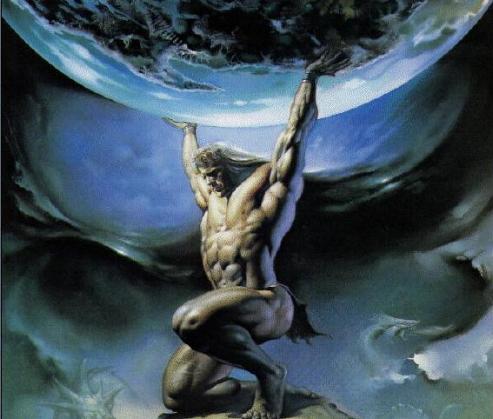 Atlas cargando el mundo