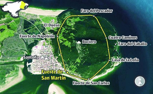 Trazado del recorrido, sobre 12 kilómetros. 