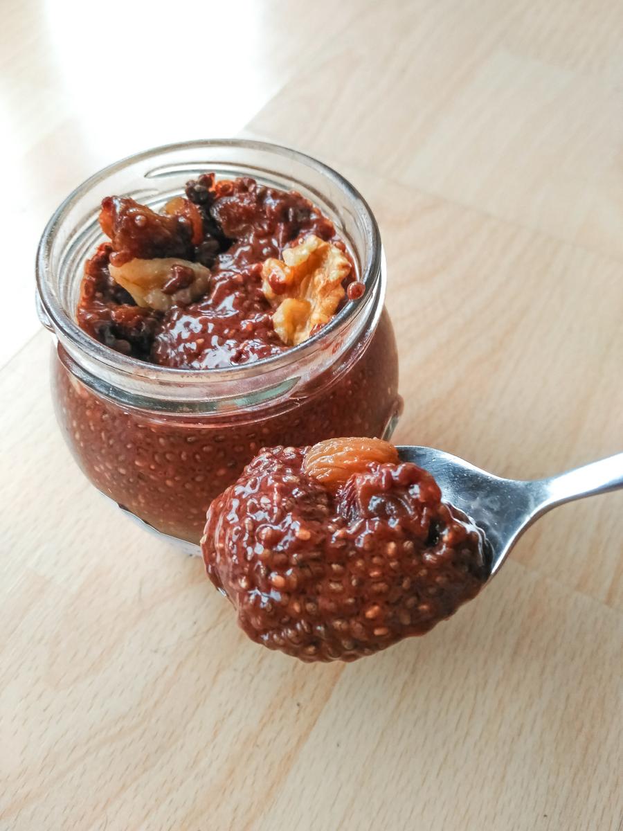 receta chia chocolate