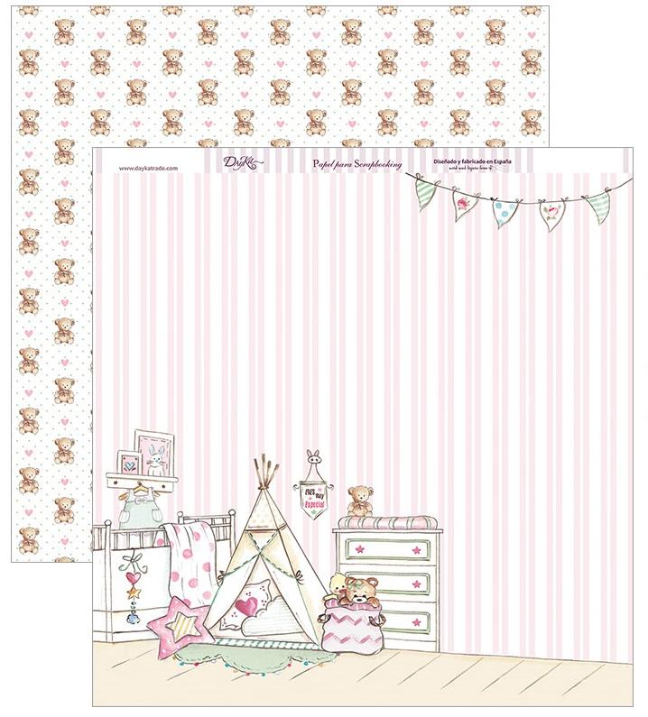 Papel scrap 30,5 x30,5 Eres muy especial niña