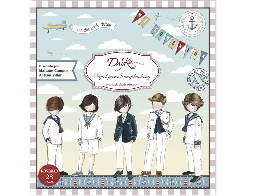 Libro scrap mi comunion niño 48 hojas