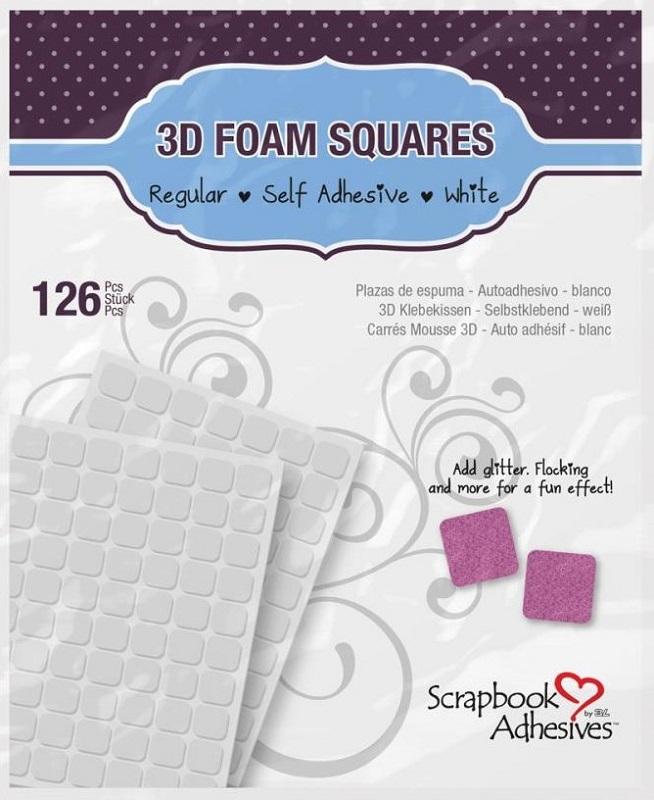 126 cuadrados de foam adhesivo 3D