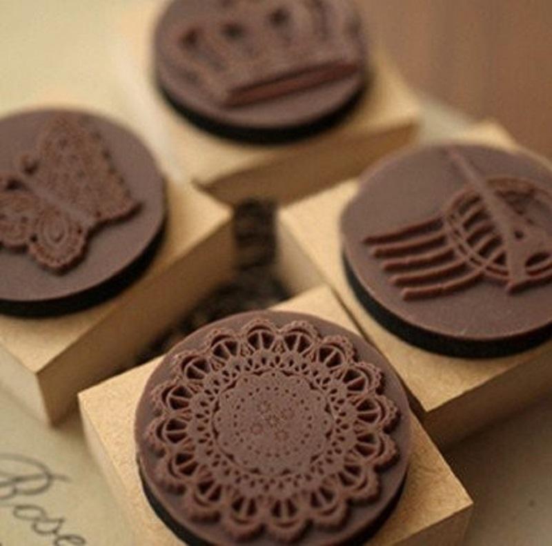 Sellos con mango de madera