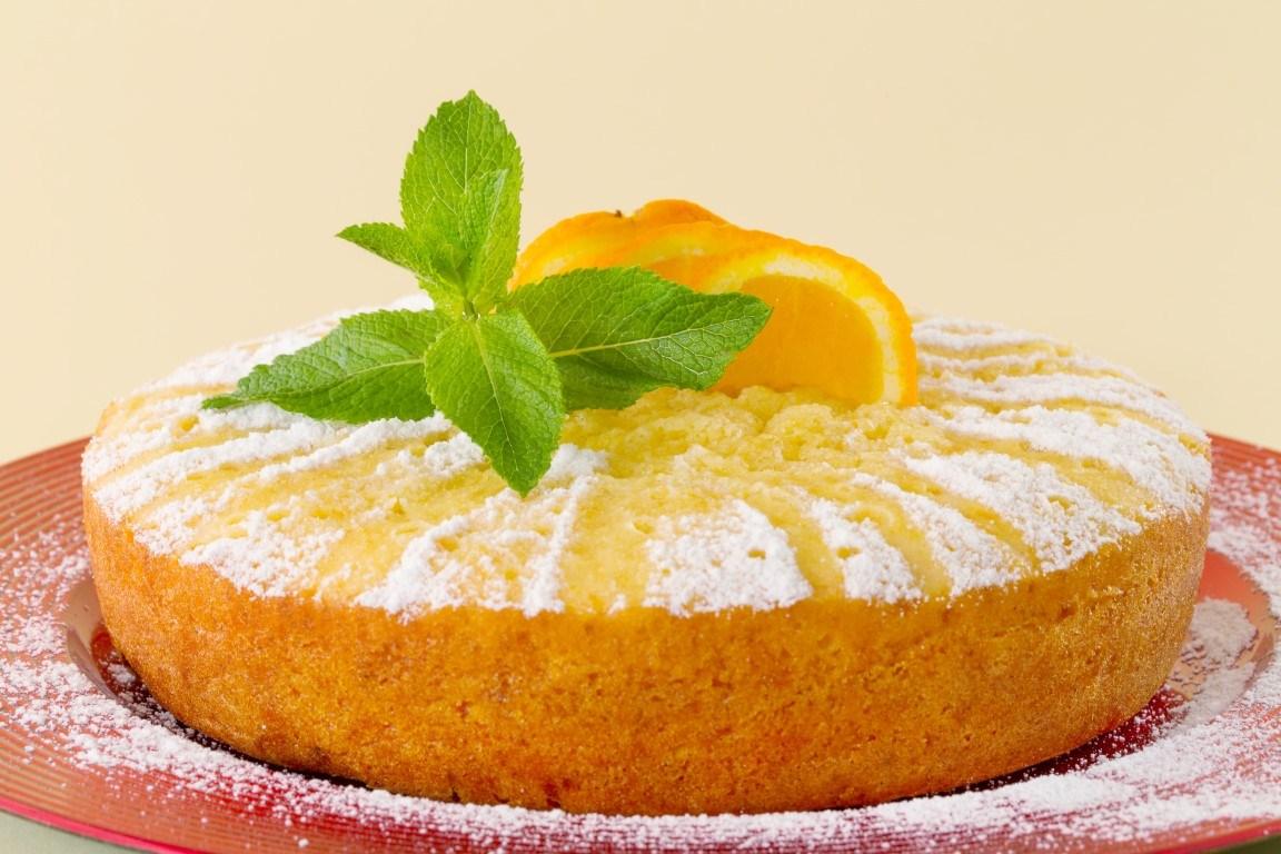 Pastel de naranja con caramelo