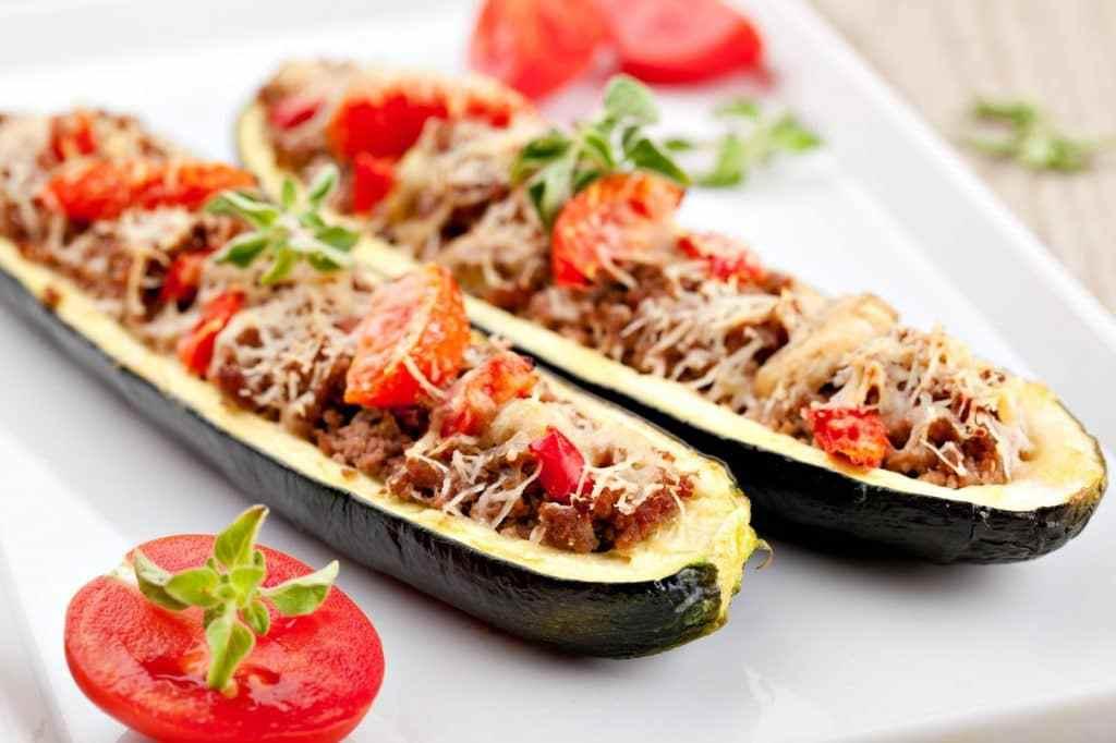 recetas fitness calabacin relleno