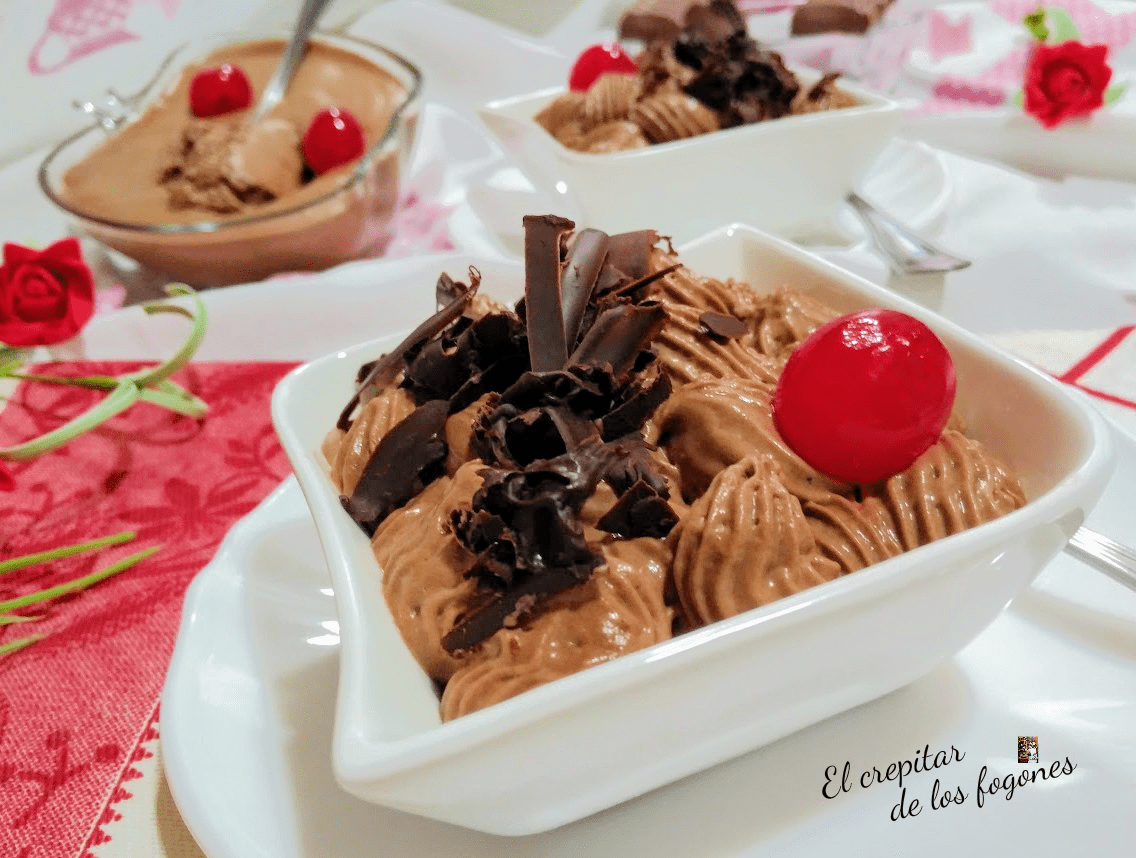 mousse de chocolate