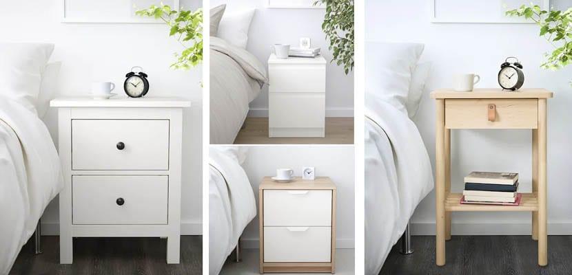 Mesitas de noche de madera