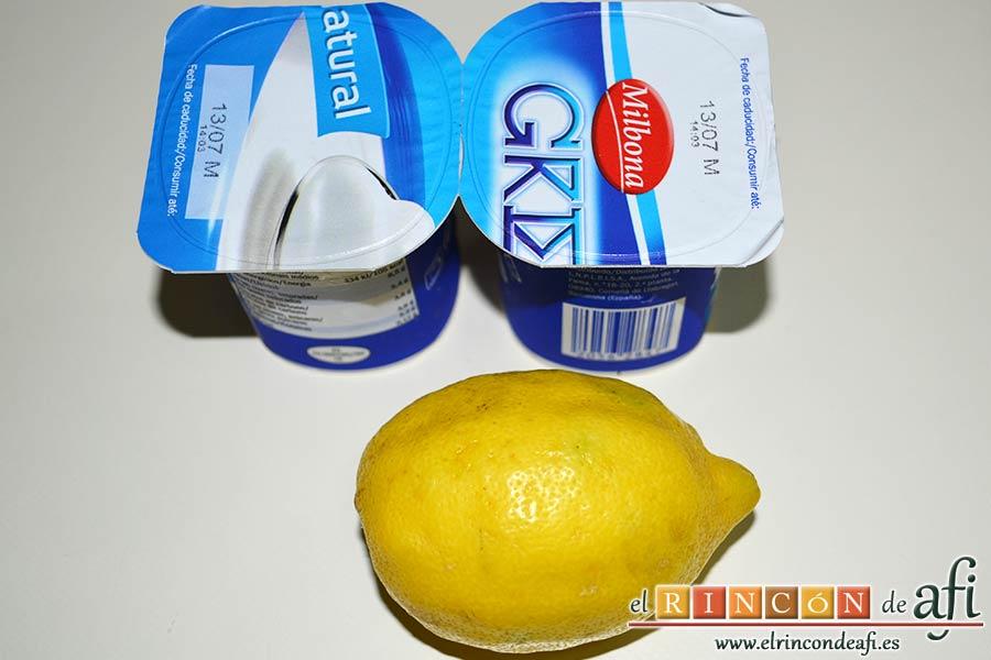 Helado de yogur con salsa de arándanos y moras, preparar los ingredientes del helado