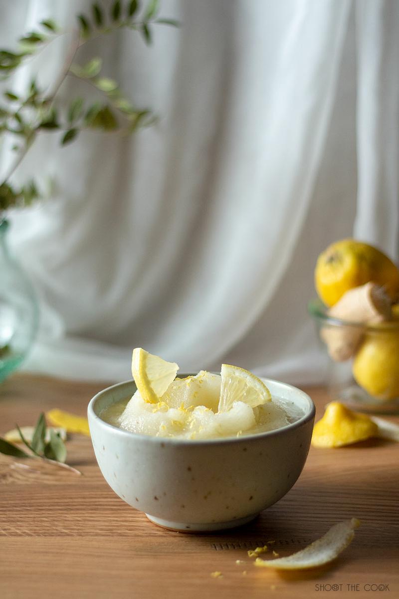 cómo hacer sorbete de limón