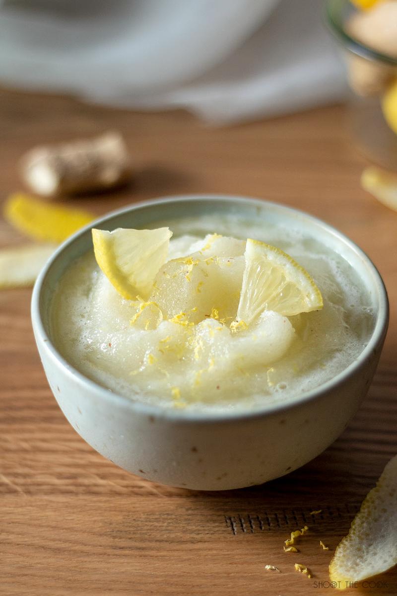 cómo hacer sorbete de limón