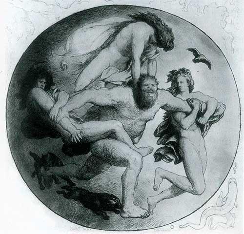 origen del mundo en la mitología nórdica: Muerte de Ymir