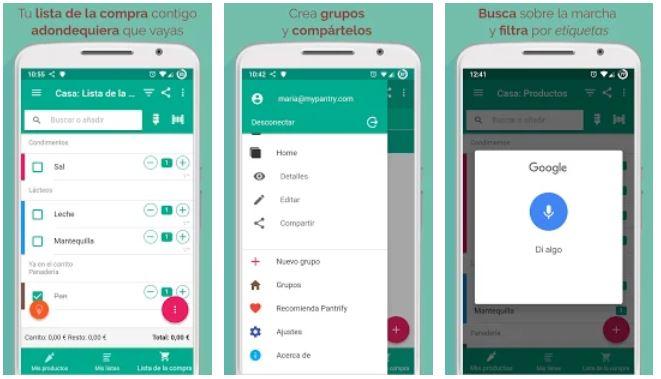 Pantifry - App Lista de la compra