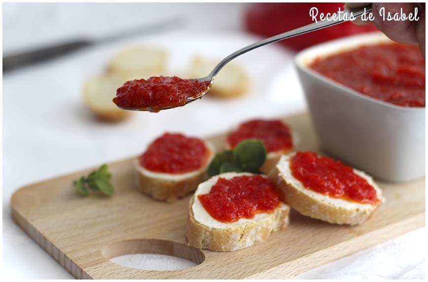 Mermelada de pimientos rojos muy fácil