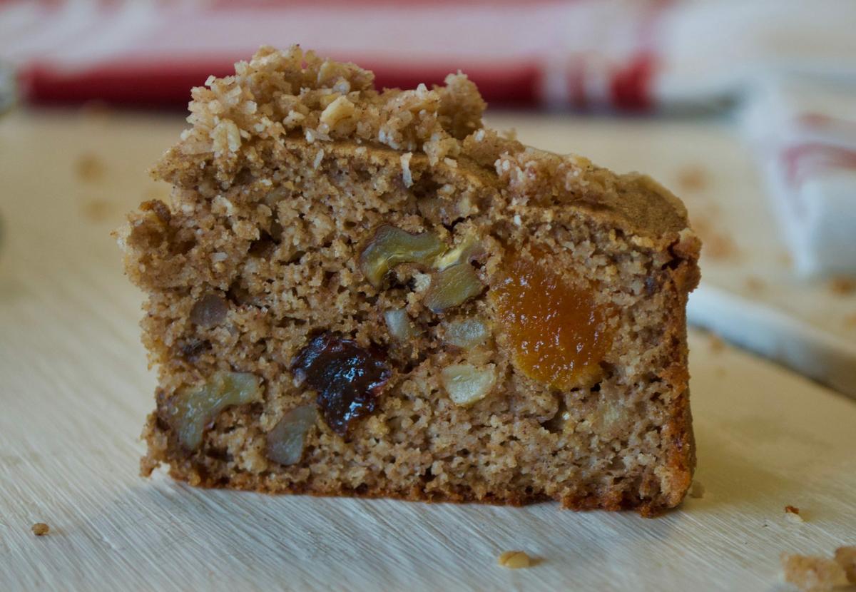 Bizcocho fitness de castañas y plátano