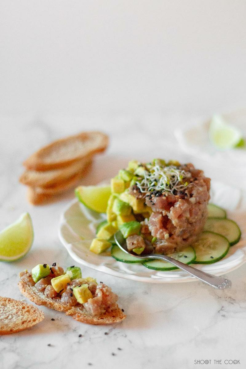 Tartar de atún con aguacate en 15