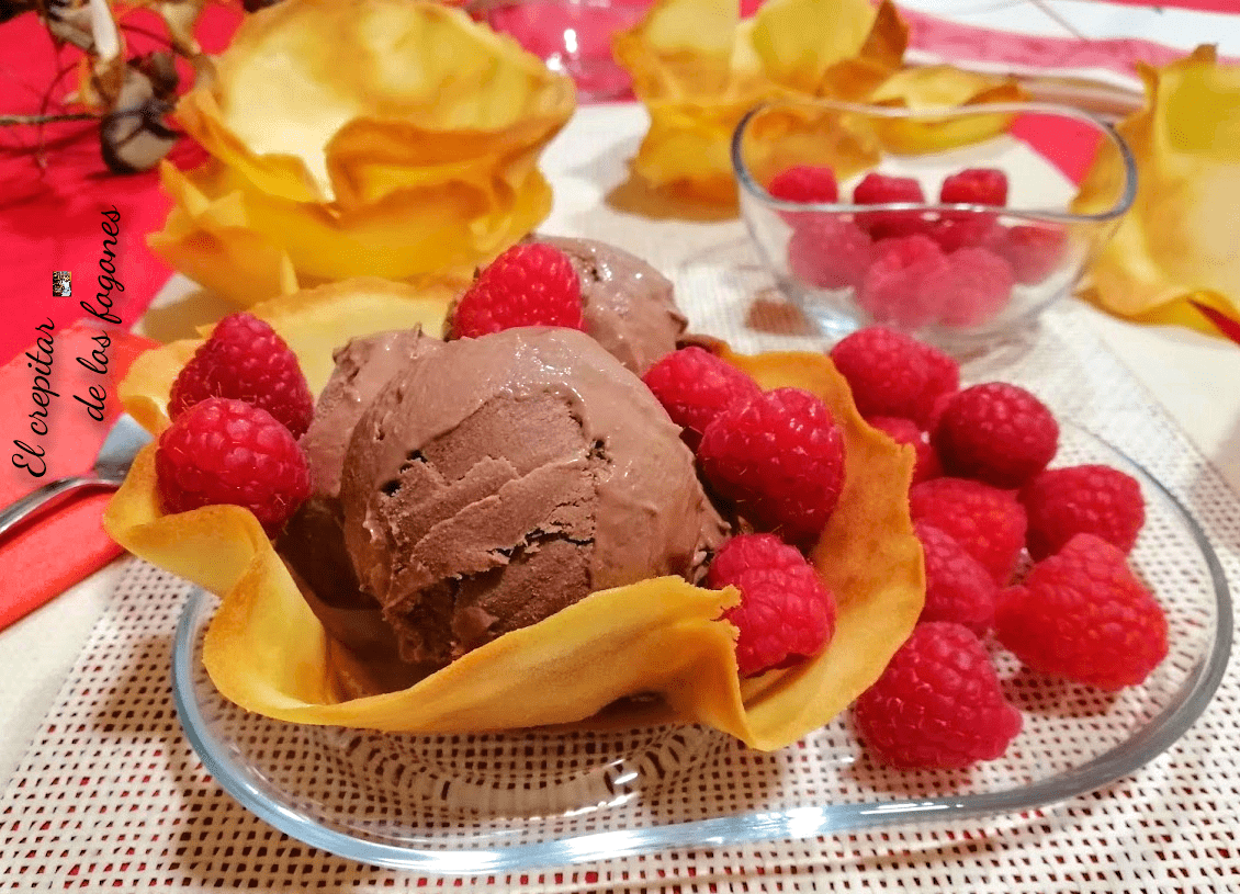 helado de chocolate