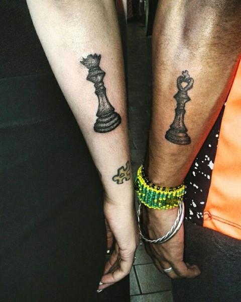 Tatuaje de Piezas de ajedrez