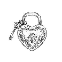 Tatuaje de Llave y candado