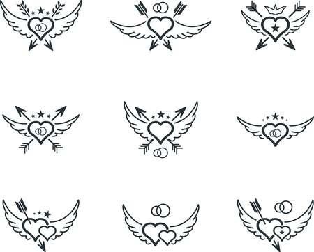 Tatuaje Coraz&oacute;n atravesado por una flecha