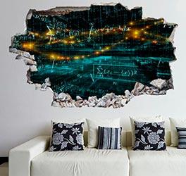 Adorno matemático de pared