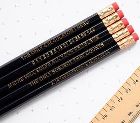 Lápices con mensaje