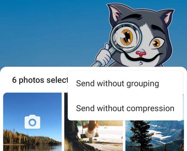 Telegram - Archivos adjuntos menú