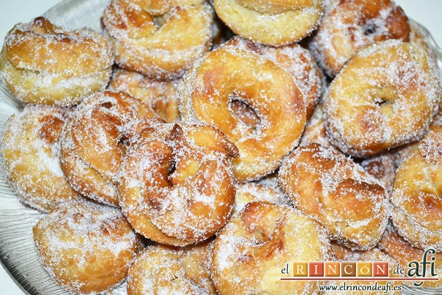 Bollos de naranja, sugerencia de presentación