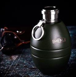 Regalos para militares - botella con forma de granada