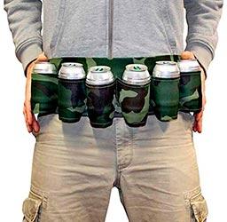 Cinturón portador de cervezas militar