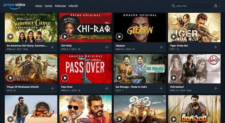 peliculas en Prime Video en 4K Ultra HD en España 2019