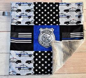 Manta personalizada policía