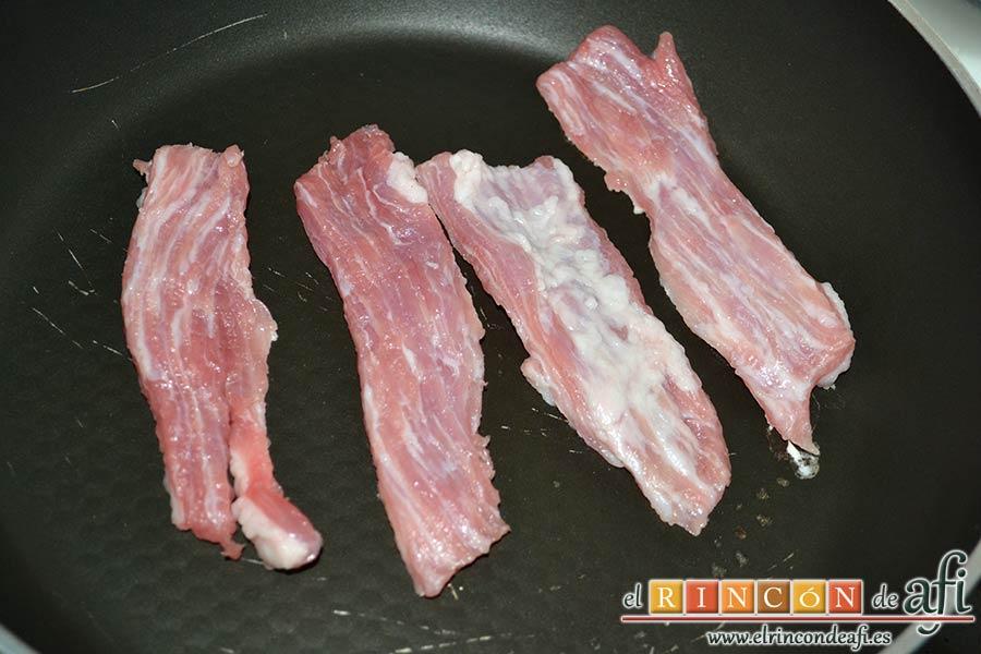 Secreto de cerdo a la plancha con verduras al horno, hacer los secretos a la plancha sin nada de aceite